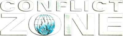 Conflict Zone Modern War Strategy logo for Sega Dreamcast